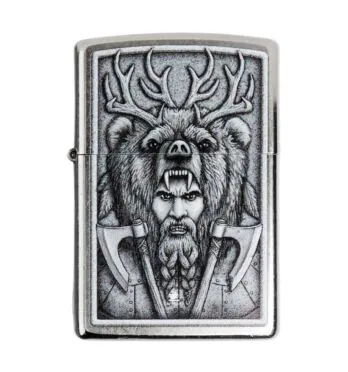 Isqueiro Zippo Barbarian Design 48731 de frente
