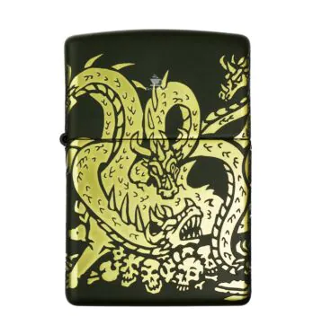 Isqueiro Zippo Dragon Design 48907 de frente