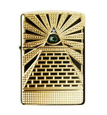 Isqueiro Zippo Eye Of Providence Design 49060 de frente