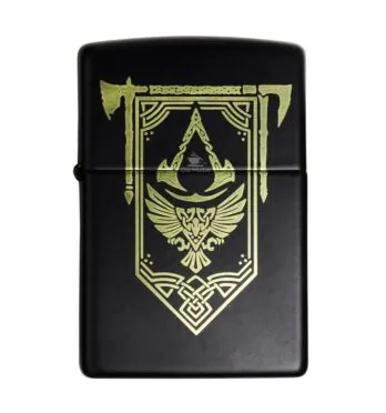 Isqueiro Zippo Assassin's Creed Valhalla de frente