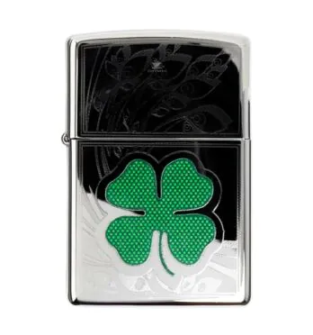 Isqueiro Zippo Trevo 4 Folhas 24699 de frente