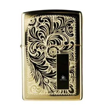 Isqueiro Zippo Regular Brass Venetian 352B de frente