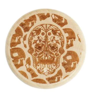 Dichavador de Madeira Caveira Los Muertos de frente