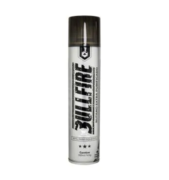 Refil Gás Butano Bullfire Volcano 300ml de frente