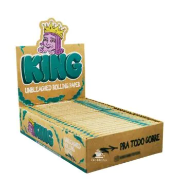 Caixa de Seda King Unbleached Mini Size Regular
