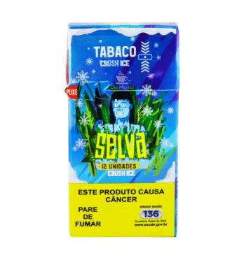Selva Natural Crush Ice C/12 caixa de frente tabacaria da mata 