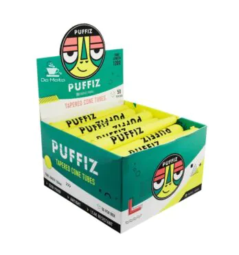 Caixa de Tubo Mocó Puffiz de lado