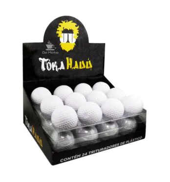 Caixa de Dichavador de Plástico Tokahauú Bola de Golf de lado
