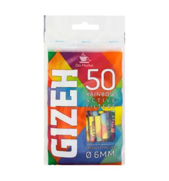 Filtro Carvão Gizeh Rainbow 6mm