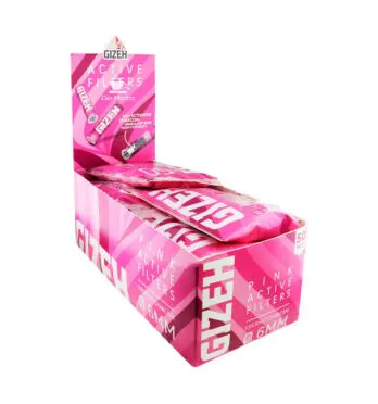 Caixa de Filtro Carvão Gizeh Pink 6mm de lado