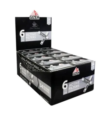 Caixa Filtro Carvão Gizeh Black Active de lado