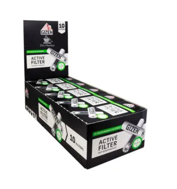 Caixa de Filtro Carvão Gizeh Black 8mm de lado