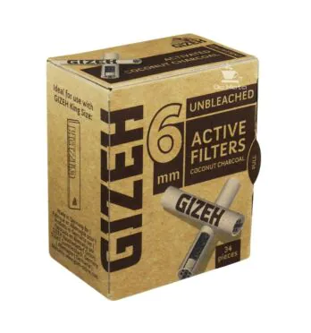 Filtro Carvão Gizeh 6mm Brown de lado
