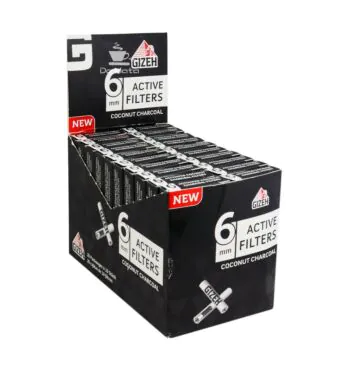 Caixa Filtro Carvão Gizeh Slim 6mm de lado