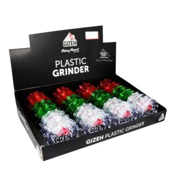 Caixa de Dichavador Gizeh Plástico Mix 60mm