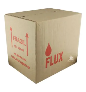 Caixa de Fluído P/ Isqueiro Flux 100ml de lado