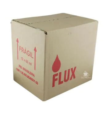 Caixa de Fluído P/ Isqueiro Flux 60ml de lado