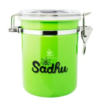 Pote Hermético Sadhu Aço Inox 943ml de frente tabacaria da mata