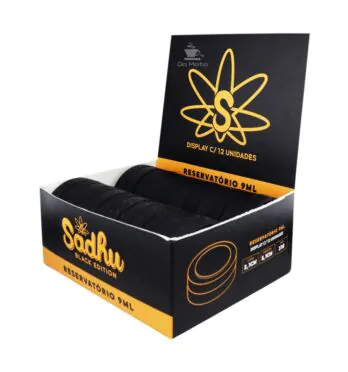 Caixa de Slick Silicone Sadhu 9ml Black de lado