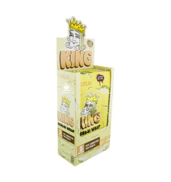 Caixa de King Blunt Baunilha de lado