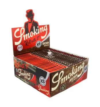 Caixa Seda Smoking Brown King Size XS de frente