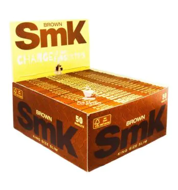 Caixa de Seda SMK Brown K.Size Slim de frente
