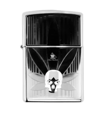 Isqueiro Zippo Cannabis Crystal Skull 48773 de frente