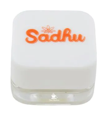 Slick de Vidro Sadhu Transparente C/Tampa Branca de frente
