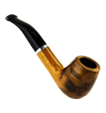 Cachimbo Elite Prateado Curvo de frente