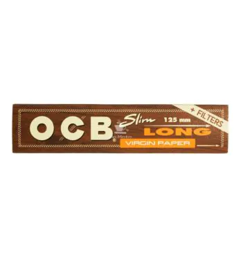 Seda OCB Virgin Slim Long + Tips de frente