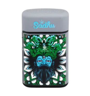 Isqueiro Maçarico Sadhu Bud Cinza de frente