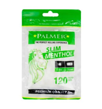 Filtro Palmer Slim Menthol de frente