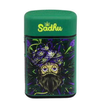 Isqueiro Maçarico Sadhu Cyber ​​Verde de frente