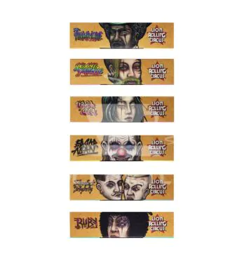 Seda Lion Rolling Circus Unbleached King Size + Tips de frente