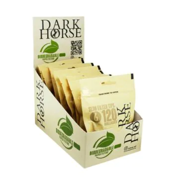 Caixa de Filtro Dark Horse Slim Biodegradável 6mm de frente aberto