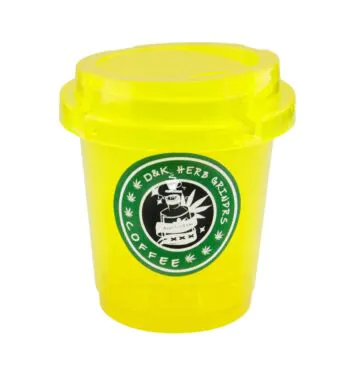 Dichavador de Plástico D&K Pote Coffe de frente
