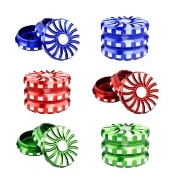 Caixa de Dichavador Metal 3 Partes 63mm de frente