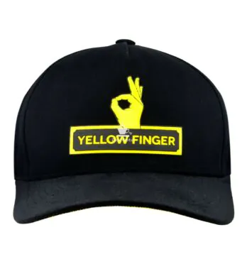 Boné Yellow Finger de frente