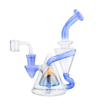Bong de Vidro Premium Twister Squadafum de lado