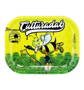 Bandeja de Metal Pequena Cultura Dab de frente