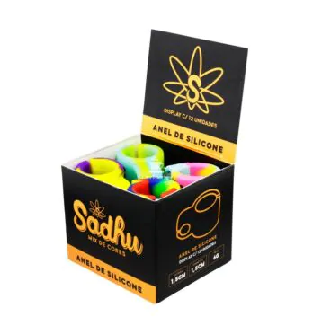 Caixa de Anel Silicone Sadhu C/12 de lado