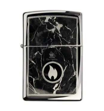 Isqueiro Zippo Marble Flame Design 46571 de frente tabacaria da mata
