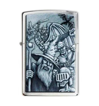 Isqueiro Zippo Mystical Beings Design 46579 de frente tabacaria da mata