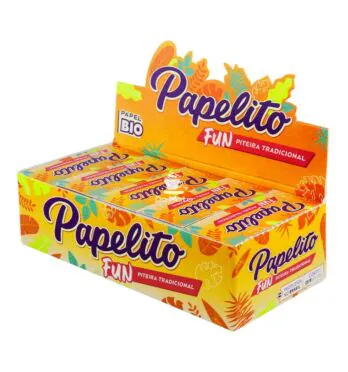 Caixa de Piteira Papelito Fun Tradicional de lado tabacaria da mata