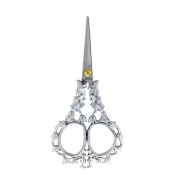 Tesoura de Metal Na Boa Flores de frente tabacaria da mata