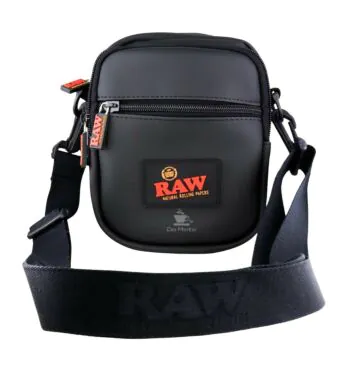 Shoulder Bag Raw Preta de frente tabacaria da mata 