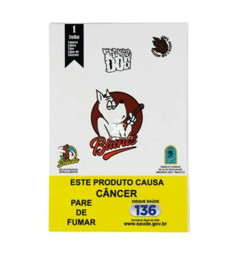 Blunt Smoking Dog 1 Folha de frente tabacaria da mata 