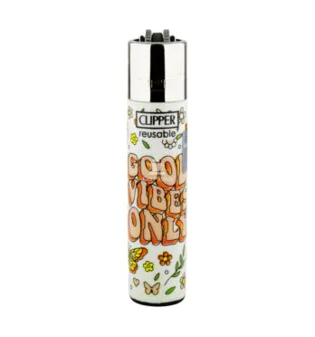 Isqueiro Clipper 70's Vibes de frente tabacaria da mata 