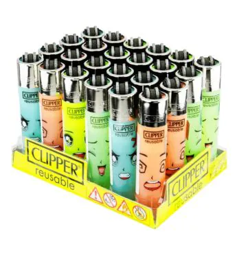 Caixa de Isqueiro Clipper Manga Faces tabacaria da mata 
