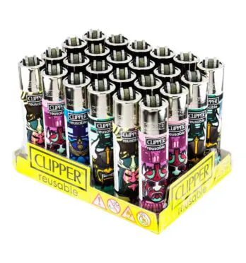Caixa de Isqueiro Clipper Samurai Masks tabacaria da mata 